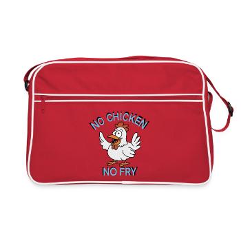 Poule humoristique - Sac Retro - rouge/blanc - Devant