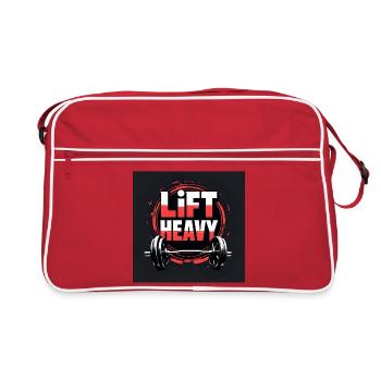Motivational design for the gym - Retro Bag - red/white - Front