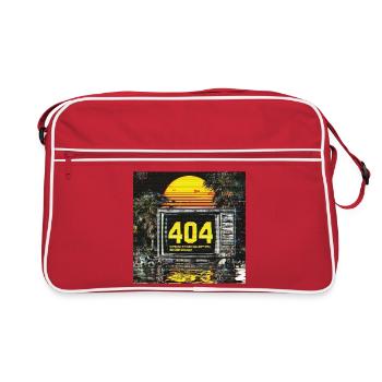 Error 404 – Motivation not found - Retro Tasche - Rot/Weiß - Vorne