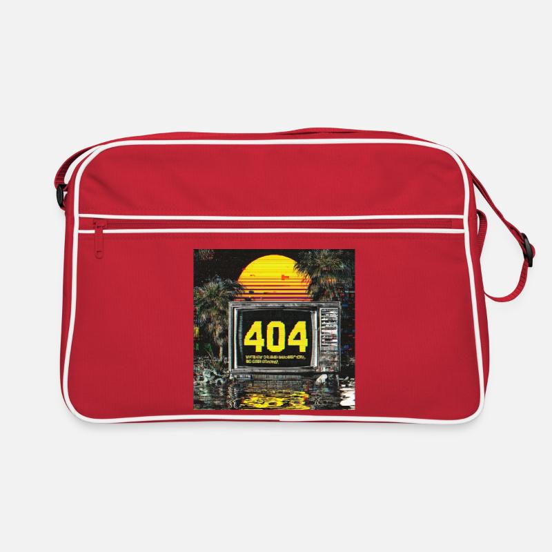 Error 404 – Motivation not found Retro Tasche
