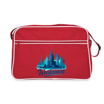 Varsovie Warszawa Capitale Pologne Cadeau - Sac Retro - rouge/blanc - Devant