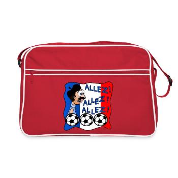 ALLEZ PAPA PÈRE FRANCE - Sac Retro - rouge/blanc - Devant
