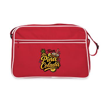 Team Pina Colada - Retro Bag - red/white - Front