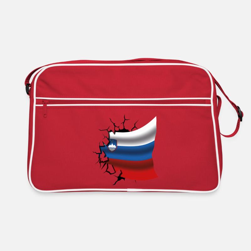 Drapeau de la Slovénie - Slovénie - Drapeau Broken Desi Sac Retro