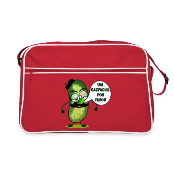 GASPACHO DE CONCOMBRE - Sac Retro - rouge/blanc - Devant