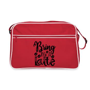 Apportez-moi un café au lait - Sac Retro - rouge/blanc - Devant