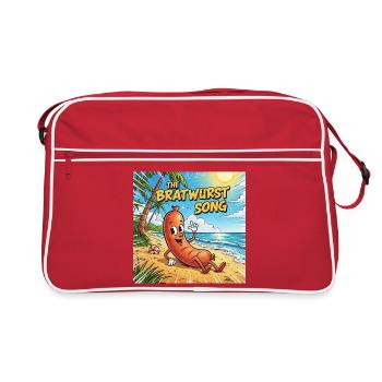 La chanson Bratwurst - Sac Retro - rouge/blanc - Devant