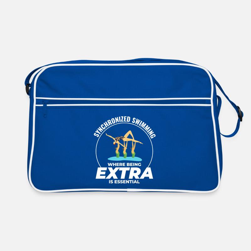 Synchronschwimmen, wo man extra ist Retro Tasche