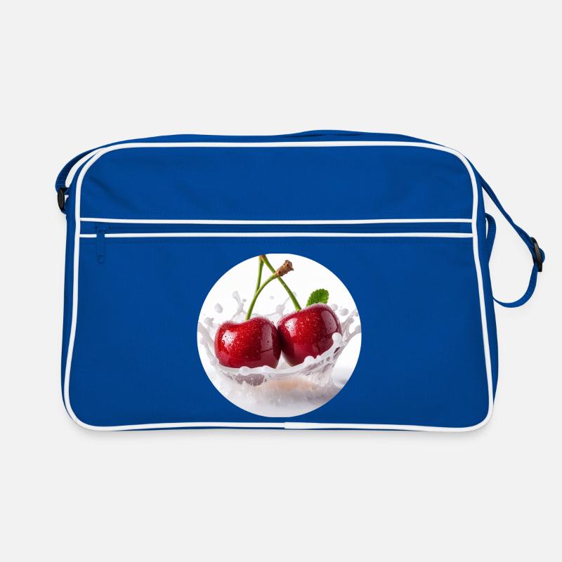 Cerisiers dans la conception de l’eau d’éclaboussures Sac Retro