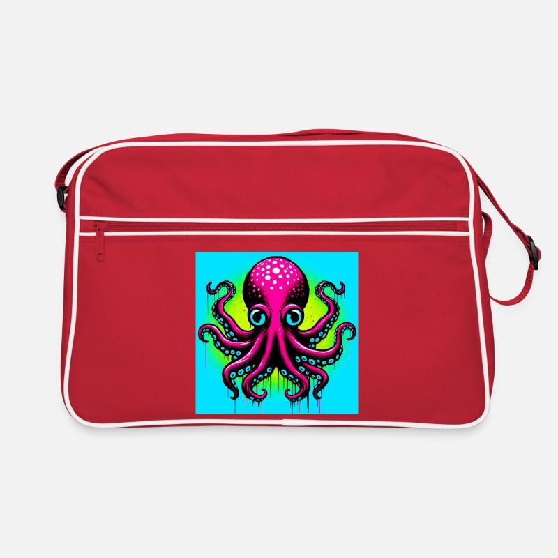 Krake Retro Tasche