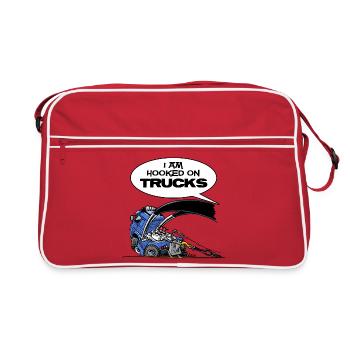 HookedOnTRUCKS-BLUE - Retro Bag - red/white - Front