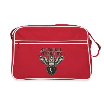 Visionnaires nocturnes – Owl Crest - Sac Retro - rouge/blanc - Devant