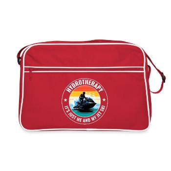 Hydrotherapy It’s Just Me and My Jet Ski  - Retro Bag - red/white - Front