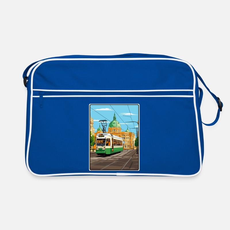Sofia Bulgaria Historic Tramway Elegant Cityscape Retro Bag