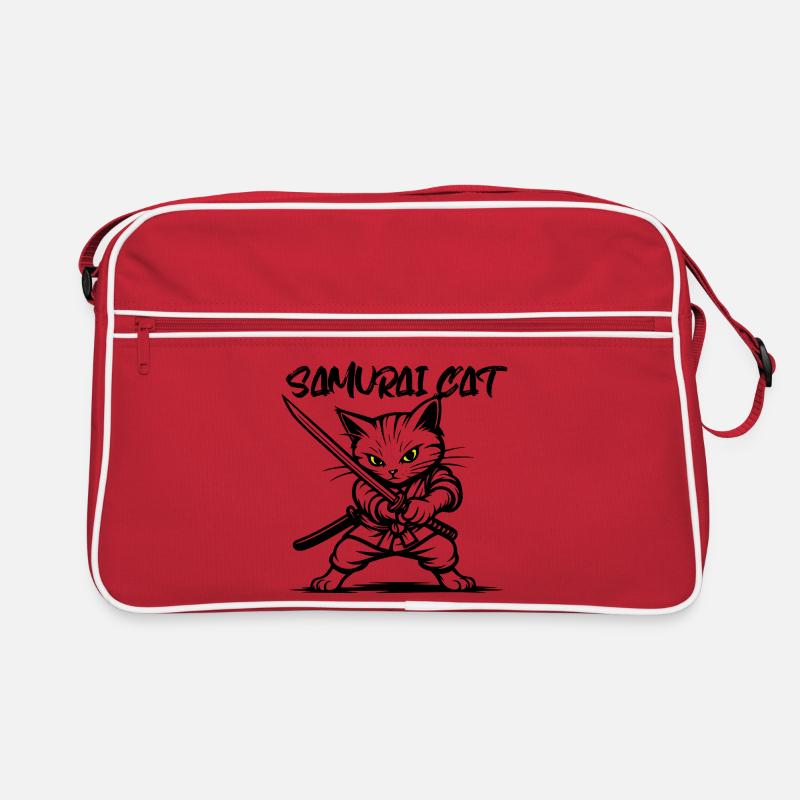 Samurai Cat Retro Bag