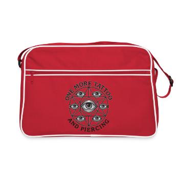 Tatouage de cercle omniscient - Sac Retro - rouge/blanc - Devant