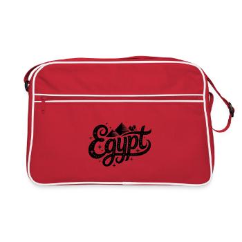 Ägypten - Souvenir-Design - Retro Tasche - Rot/Weiß - Vorne