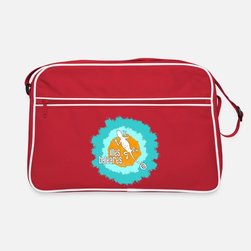 Balearic Gecko Illustration Retro Bag