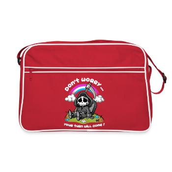 Le sarcasme de la mort - Sac Retro - rouge/blanc - Devant