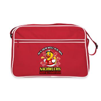 Drôle de canard de sauvetage pour les petits ambulanciers - Sac Retro - rouge/blanc - Devant