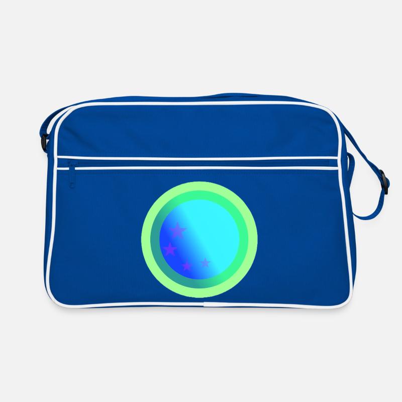 Celestial Blue Constellation Design Retro Bag