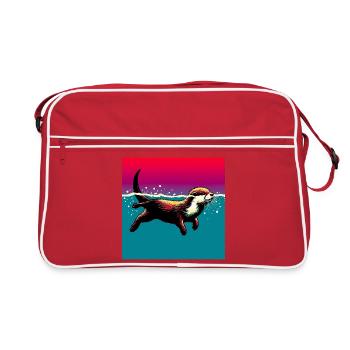 otter - Retro Bag - red/white - Front