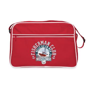 Pêcheur Classique Morutier Belle Ile en Mer - Sac Retro - rouge/blanc - Devant