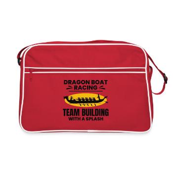 Synchronisiertes Paddelteam - Retro Tasche - Rot/Weiß - Vorne