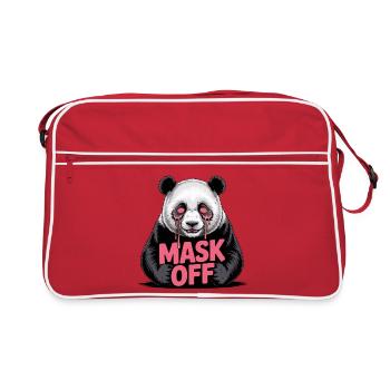 Masque sans panda - Sac Retro - rouge/blanc - Devant
