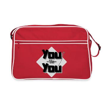 Mindset Motiv, YOU vs YOU - Sac Retro - rouge/blanc - Devant