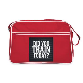 Citation inspirante de motivation pour le fitness - Sac Retro - rouge/blanc - Devant