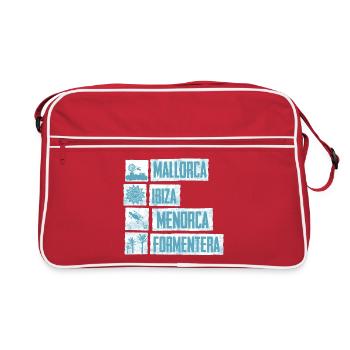 Balearic Islands - Retro Bag - red/white - Front