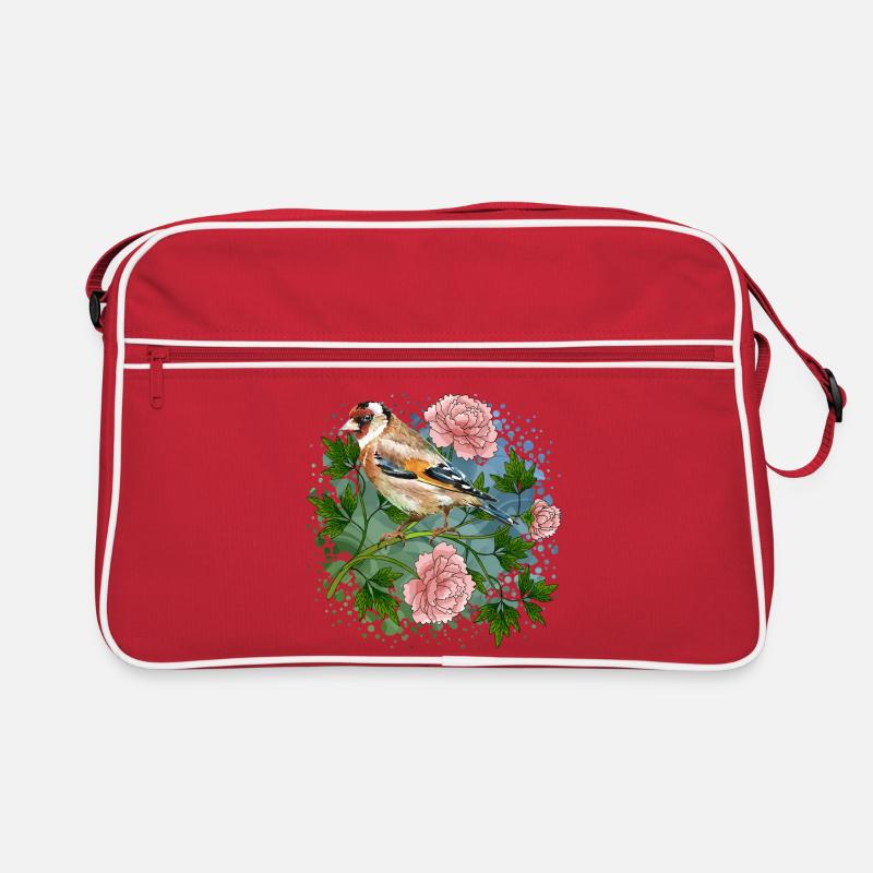 Oiseau coloré Sac Retro