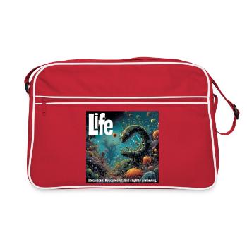 Life Cycle Underwater World Illustration - Retro Bag - red/white - Front