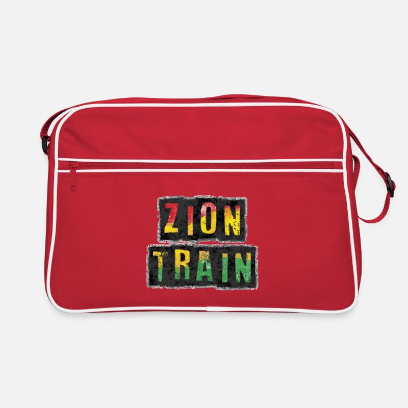 Vibrant ZION TRAIN Reggae Design Retro Bag