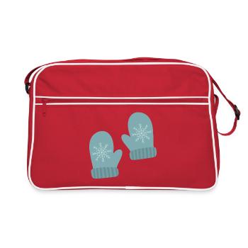 Mitaines d’hiver Snowflake Design - Sac Retro - rouge/blanc - Devant