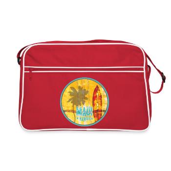 Maui Hawaii Vintage Surf - Sac Retro - rouge/blanc - Devant
