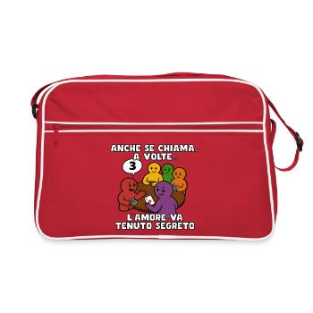 Briscola chiamata, cuore negato - Sac Retro - rouge/blanc - Devant