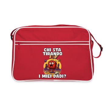 Who rolls my dice? Help. - Retro Bag - red/white - Front