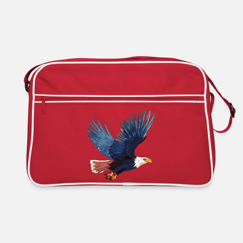 White-tailed eagle in flight Retro Bag