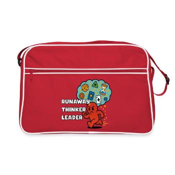 Runaway Thinker Leader - Retro Bag - red/white - Front