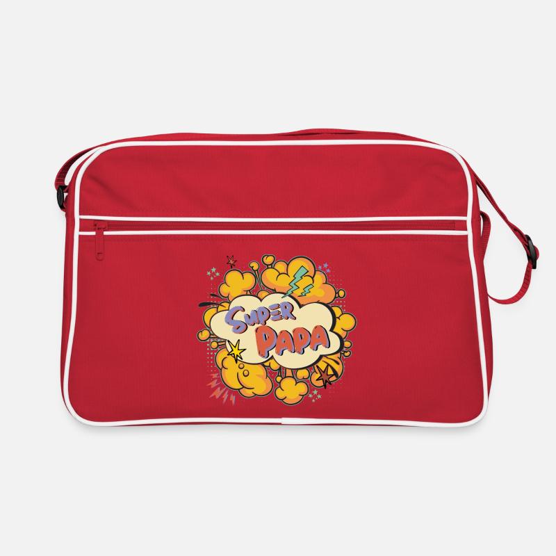 Super Dad Comic Explosion Retro Bag