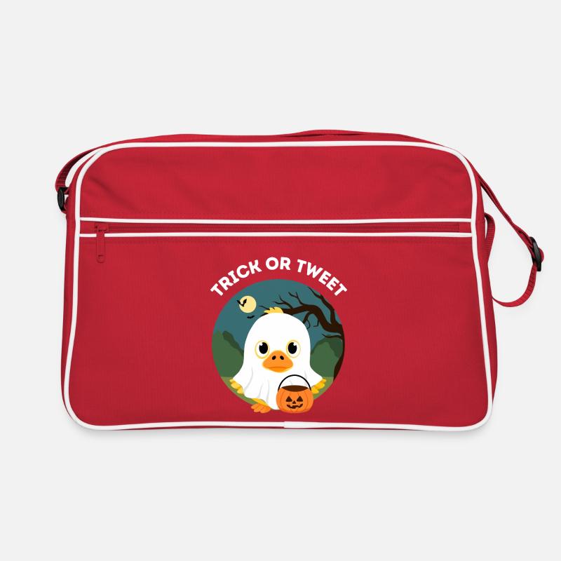 Lustiges Halloween – Süßes oder Tweet Entlein Retro Tasche