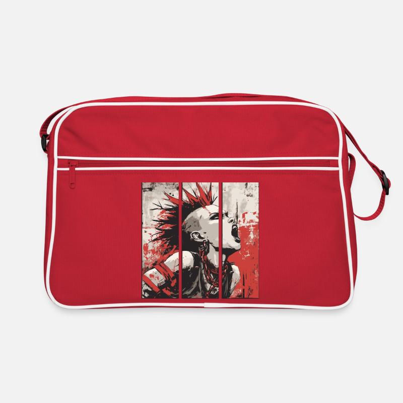 Punkrock Mädchen Retro Tasche