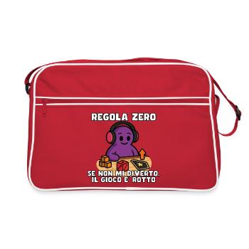 Règle zéro : S’amuser ou rompre - Sac Retro - rouge/blanc - Devant