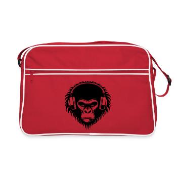 Chemise Rebellious Monkey Head DJ Grooves Underground - Sac Retro - rouge/blanc - Devant
