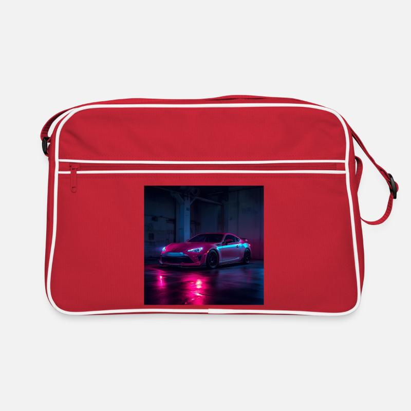 Neon Night Drift Auto Retro Tasche