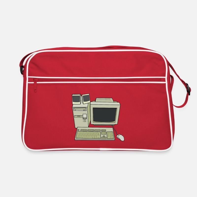 Retro Computer Desk Einrichtung Retro Tasche