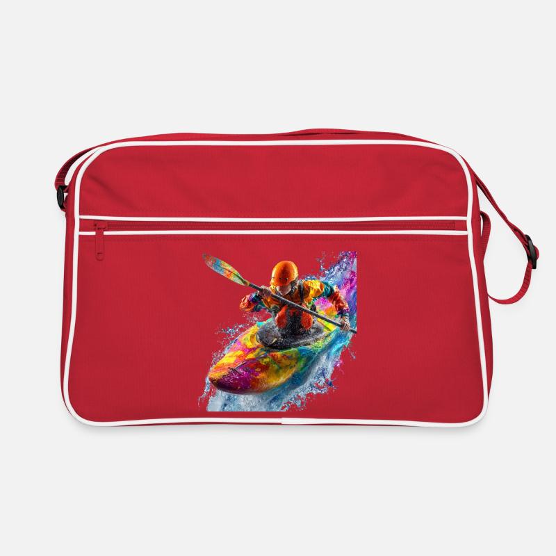 Farbexplosion Kajak Retro Tasche