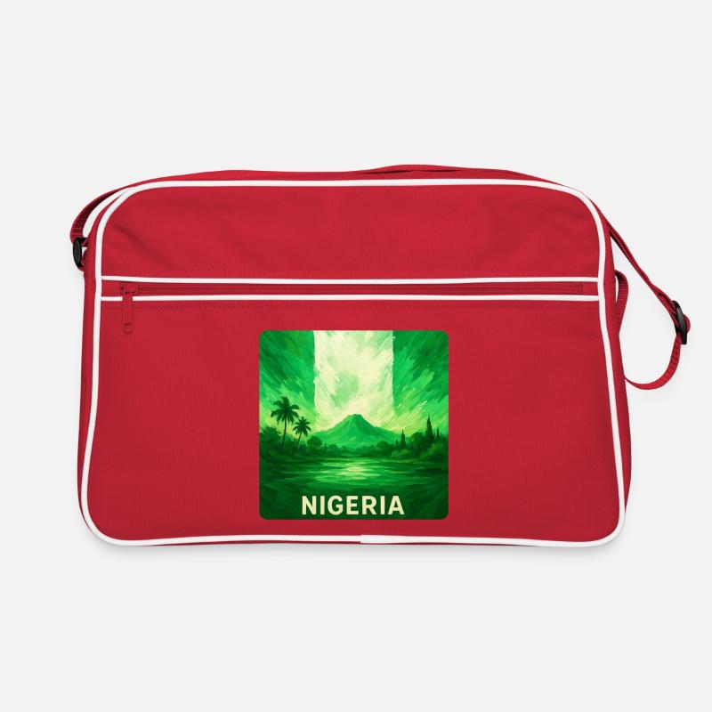 Drapeau de paysage du Nigeria Conception Sac Retro